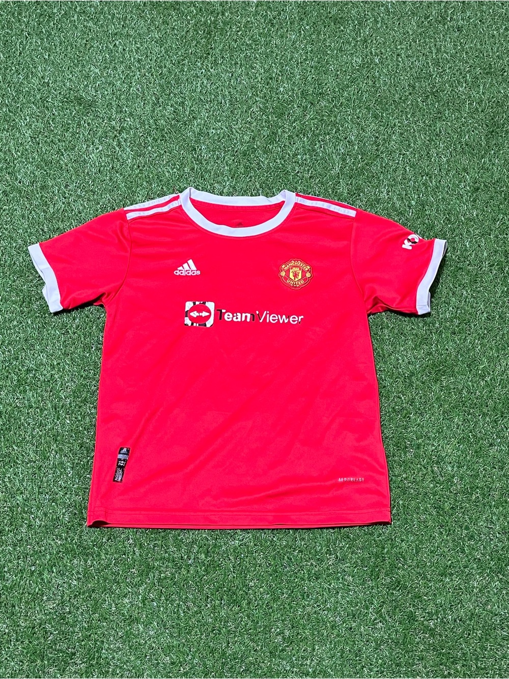 Adidas Kids' Red Manchester United Soccer Jersey